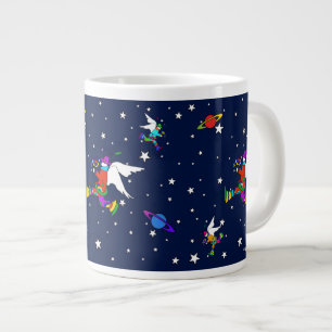 Angel Dudes Starry Night (Midnight) Large Coffee Mug