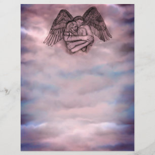 Angel Eros in Love Custom Letterhead