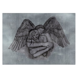 Angel Eros in Love Cutting Board