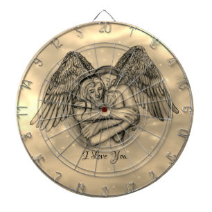 Angel Eros in Love , I Love You Dartboard