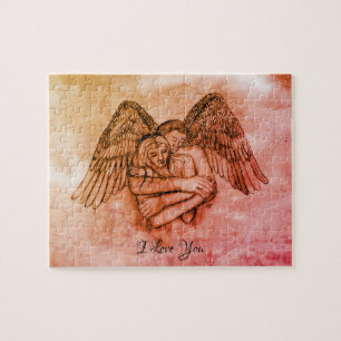 Angel Eros in Love , I Love You Jigsaw Puzzle