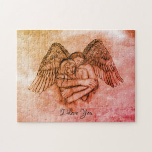 Angel Eros in Love , I Love You Jigsaw Puzzle