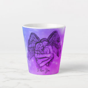Angel Eros in Love , I Love You Latte Mug