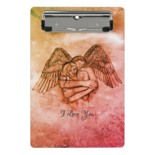 Angel Eros in Love , I Love You Mini Clipboard