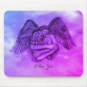 Angel Eros in Love , I Love You Mouse Pad
