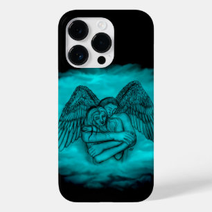 Angel Eros in Love in black and green design Case-Mate iPhone 14 Pro Case