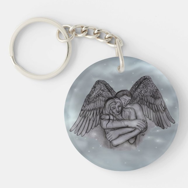 Angel Eros in Love Key Ring (Front)