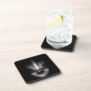 Angel Eyes Fractal Art Coaster Set