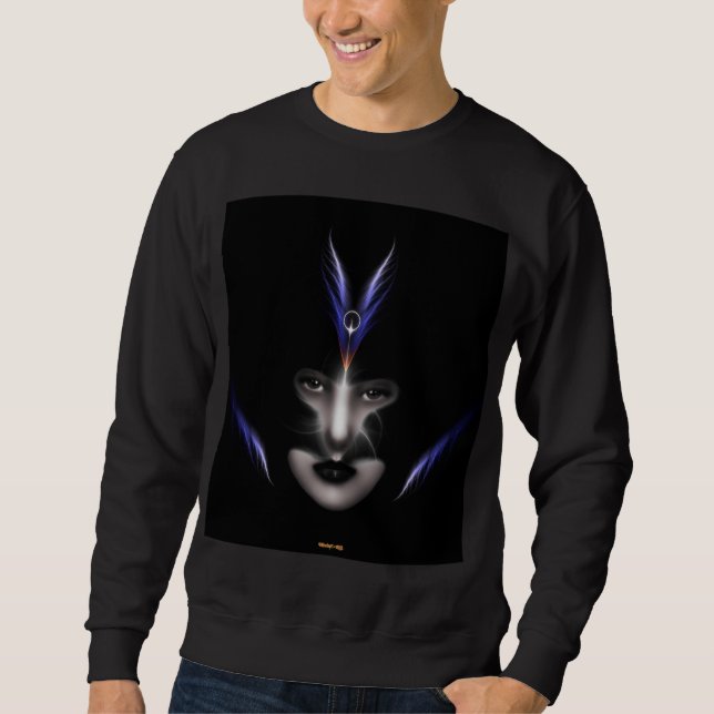 Angel Eyes Wings Of Wind Basic Sweatshirt (Front)