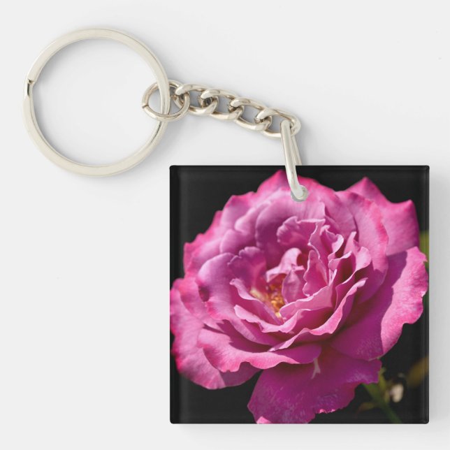 Angel Face Rose Up-Close Key Ring (Front)