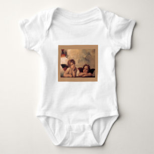 angel faith Raphael vintage old painting blessing Baby Bodysuit