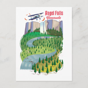 Angel Falls Venezuela Postcard