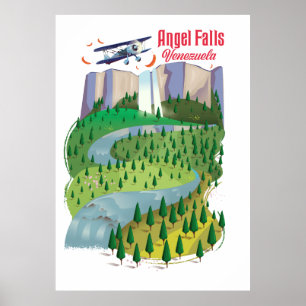 Angel Falls Venezuela Poster
