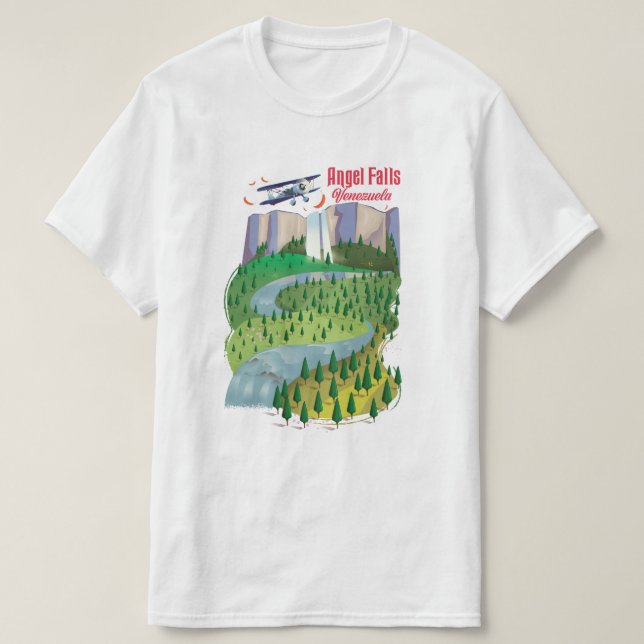 Angel Falls Venezuela T-Shirt (Design Front)