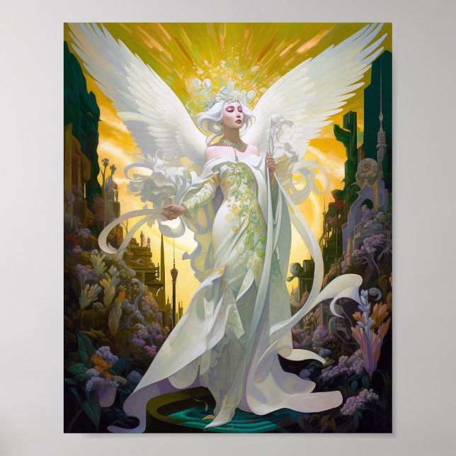 Angel Fantasy Art Poster (Front)