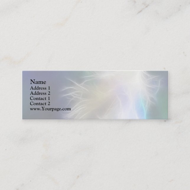 Angel Feather Mini Business Card (Front)