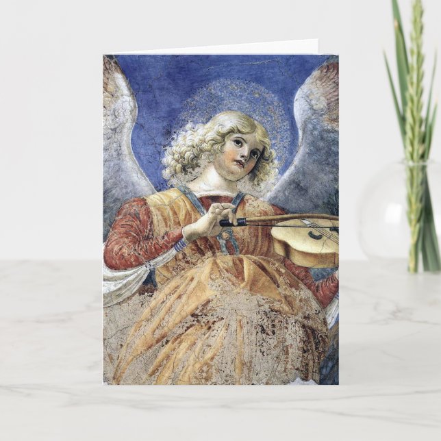 Angel Fine Art Renaissance Christmas Card (Front)
