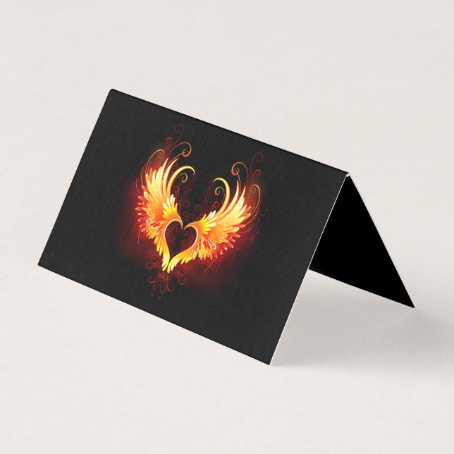 Angel Fire Heart with Wings (Front)