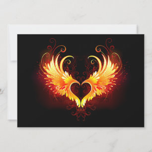 Angel Fire Heart with Wings Announcement