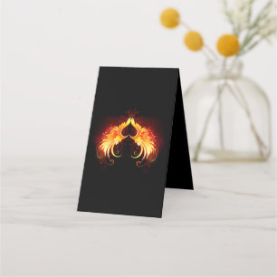 Angel Fire Heart with Wings Appointment Card