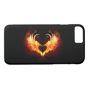 Angel Fire Heart with Wings iPhone 8/7 Case