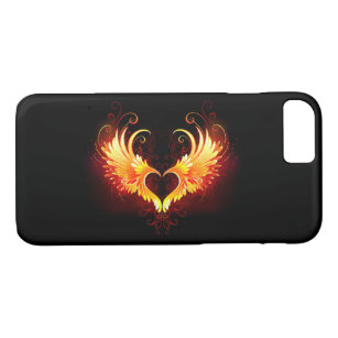 Angel Fire Heart with Wings Case-Mate iPhone Case