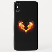 Angel Fire Heart with Wings