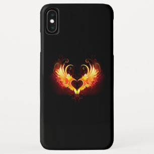 Angel Fire Heart with Wings iPhone XS Max Case