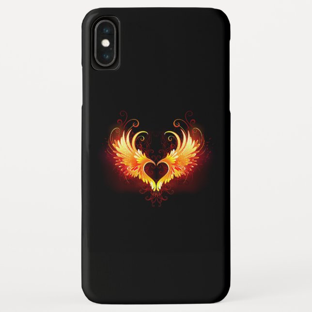 Angel Fire Heart with Wings Case-Mate iPhone Case (Back)