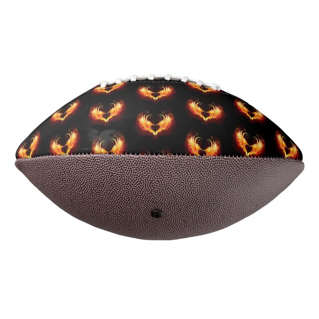Angel Fire Heart with Wings Football (Rotated 270)