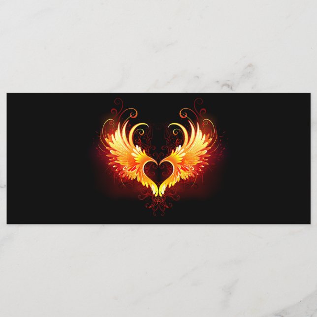 Angel Fire Heart with Wings Program (Front)