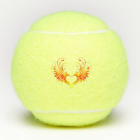 Angel Fire Heart with Wings