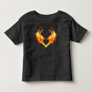 Angel Fire Heart with Wings Toddler T-Shirt
