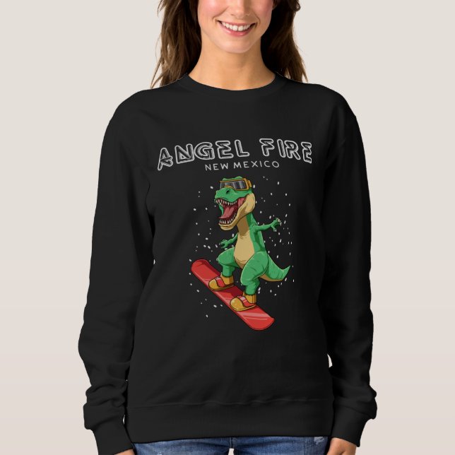 Angel Fire New Mexico  Rex Snowboard Sweatshirt (Front)