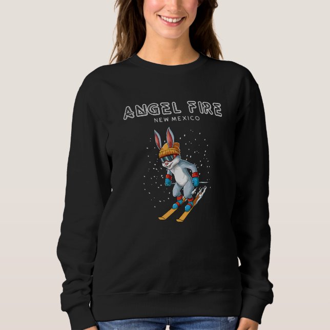 Angel Fire New Mexico  Ski Rabbit Sweatshirt (Front)