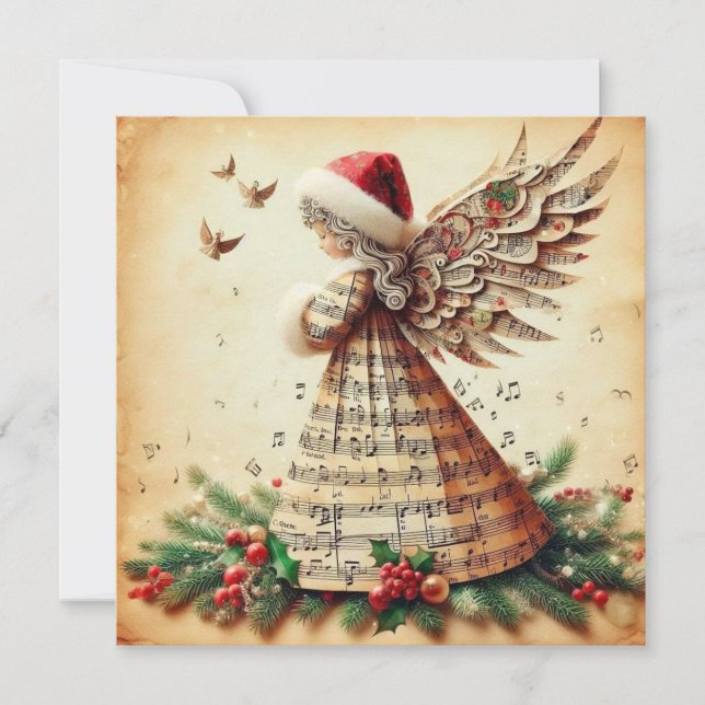 angel Flat Greeting Card (Front)