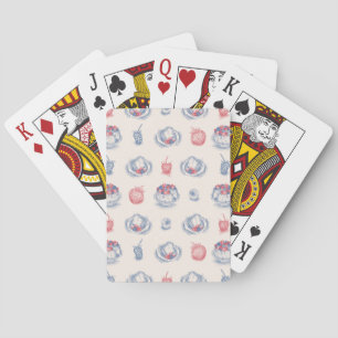 Angel Food Cake Toile Playing Cards