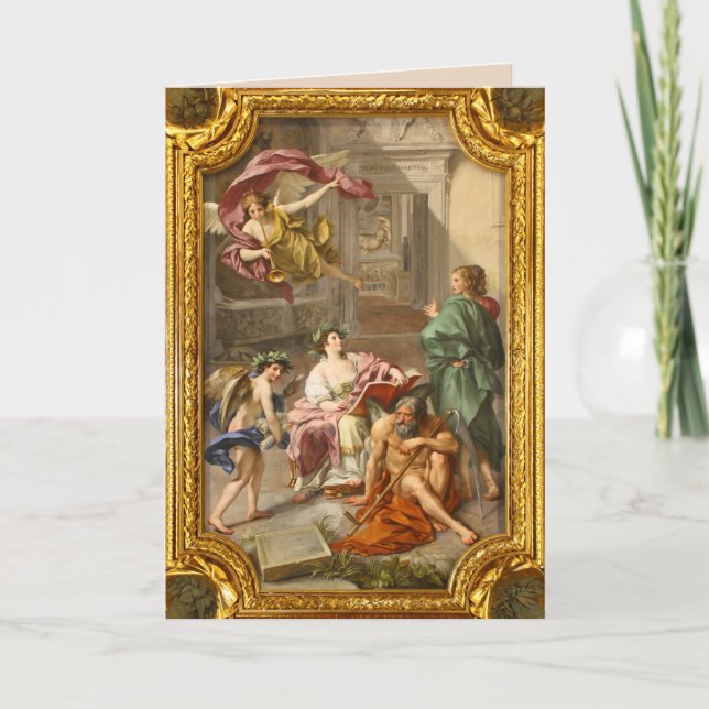 angel fresco greeting card (Front)