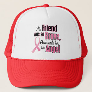 Angel FRIEND Breast Cancer T-Shirts & Apparel Trucker Hat