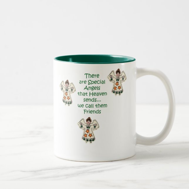 Angel Friends Two-Tone Coffee Mug (Right)