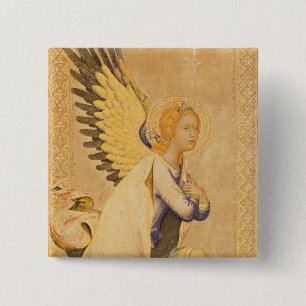 Angel Gabriel 15 Cm Square Badge