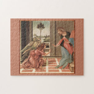 Angel Gabriel And Mary Jigsaw Puzzle