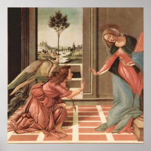 Angel Gabriel And Mary Poster
