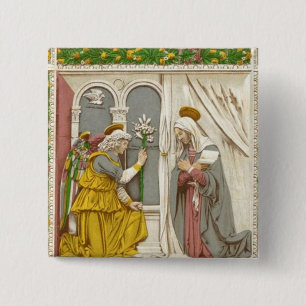 Angel Gabriel The Annunciation To Mary 15 Cm Square Badge
