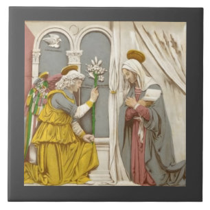 Angel Gabriel The Annunciation To Mary  Ceramic Tile