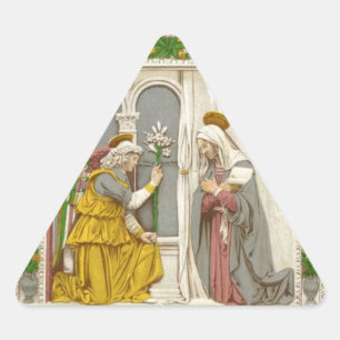Angel Gabriel The Annunciation To Mary Triangle Sticker