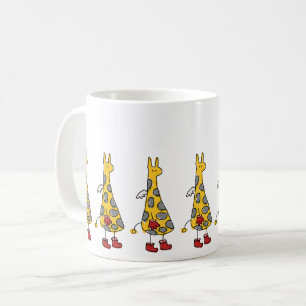 Angel Giraffes Marching Coffee Mug