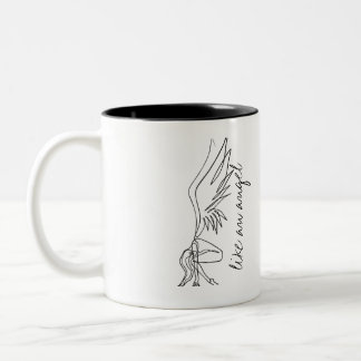 Angel girl - gift for women Two-Tone coffee mug