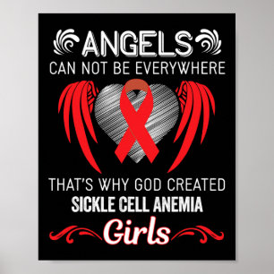 Angel Girl- Sickle Cell Anaemia Awareness Supporte Poster