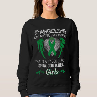 Angel Girl Spinal Cord Injuries Awareness Support  Sweatshirt